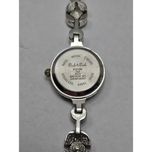 Peck And Peck Womens Marcasite Faux Opal Bracelet Watch Quartz New Battery - Picture 9 of 9